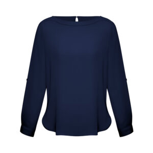 ST-MADISON BOAT NECK LONG SLEEVE TOP
