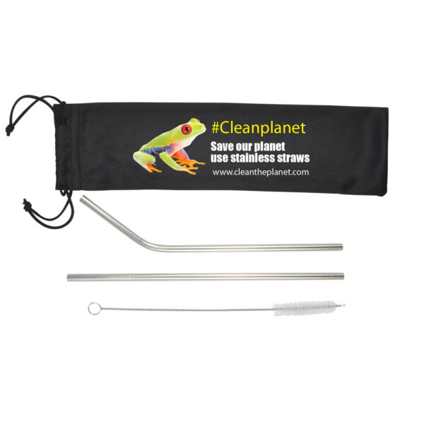 ST-LL8781 STAINLESS STEEL STRAWS IN BAG