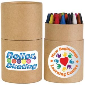 ST-LL8905 30 Assorted Colour Crayons in Cardboard tube