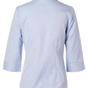 ST-M8013 Womens Fine Chambray 3/4 Shirt - Image 2